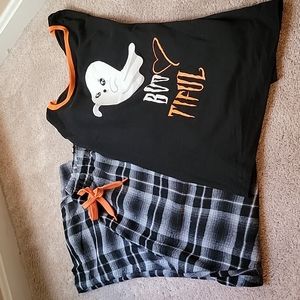 3/$15 Deal 🎉 Long 🎃 Sleeve Pajama Set - Halloween Size L